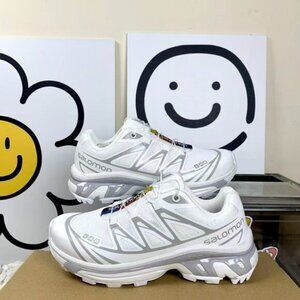 Salomon White and Gray XT 6